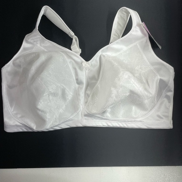 Just My Size White Floral Bra - Picture 1 of 3